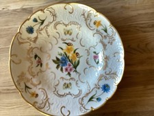 Fürstenberger Prunkteller , handbemalt mit Gold , 30 cm.Durchmesser
