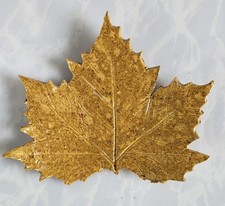 großes Keramik Ahornblatt Wanddeko 22,5 X 17 cm Hand gemacht