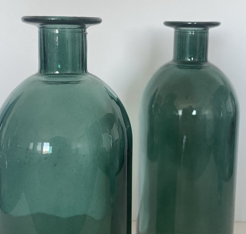 Grüne vintage pressglas - grüne,