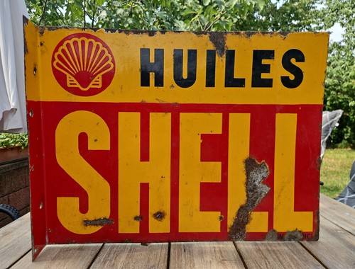 Grosses shell emailschild aus - grosses,