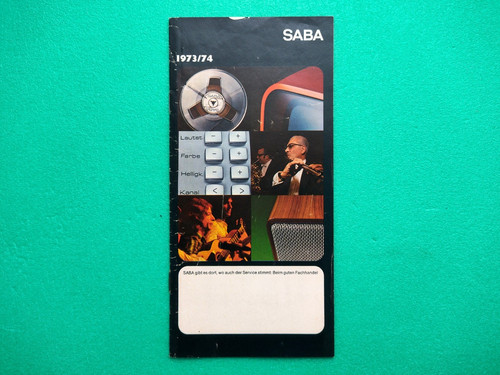 Saba prospekt 1973 - saba, 1973/74