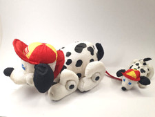 Hasbro Tonka 1995/96 Playskool Dalmatiner mit roter Mütze und Jungtier,