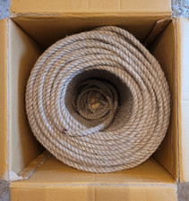 Juteseil Hanfseil Tau, 100% Jute, 12mm Stärke / 200m Länge, neu