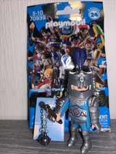 Playmobil 70939 Figur Serie 24 Boys Ritter Wolfsritter Kämpfer Blau Sammelfigur