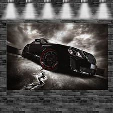 XXL Bentley grau auf Leinwand