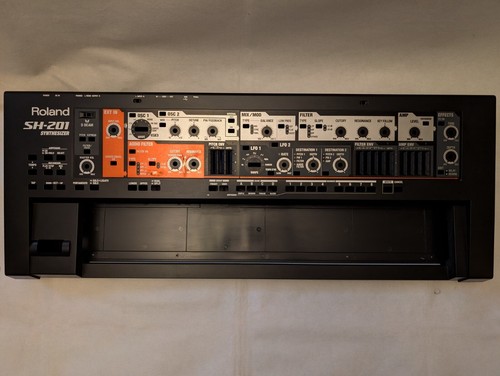 Roland sh201 synthesizer front - roland,