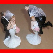Brautpaar Hochzeit Figur Tortenfigur Ehepaar Hochzeitstorte Braut und Bräutigam 