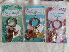 Metall Schlüsselanhänger Schutzengel 3fach sortiert - NEU