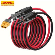 Solarladekabel Solarstecker XT60 Stecker Solarkabel 12AWG Solarpanel Adapter DE