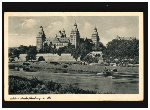 Schloss aschaffenburg am - ak,