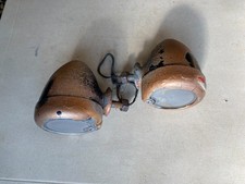 Willys jeep CJ2A early MB Ford GPW orig. front marker lights pair C-B