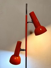 Orangene stehlampe 70er jahre - orangene,