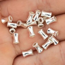 10 ZYLINDER tailliert edel MESSING VERSILBERT 6x4 mm /851