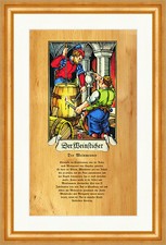 Der Weinsticher Aicher Der Weinmesser Weinfass Rebensaft Zunft Stand 209 Gerahmt