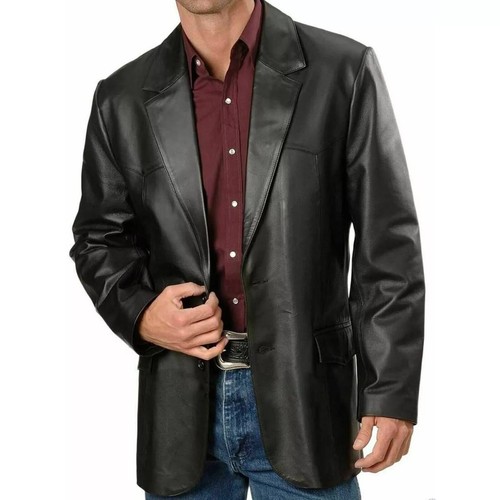 Herren schwarz echtleder - herren,
