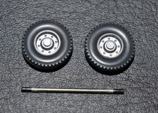 1:87 (H0) - Wiking 2 x LKW-Räder für Hinterachse 12 mm/ Achse 22 mm - Zubehör