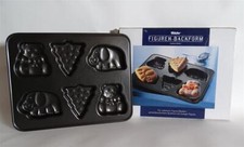 Tchibo Lustige Figuren Backform antihaftbeschichtet Stahlblech Bär Elefant Baum