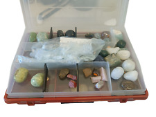 Edelstein Sammlung in Aufbewahrungsbox Naturkristalle & Mineralien Konvolut Mix