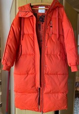 QS-s.Oliver Damen Mantel-Gr. S -Orange-Top-ca.1.07 lang