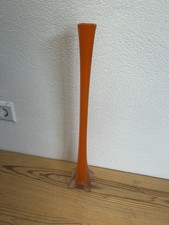 Vase Orange 50cm Hoch,  Glas