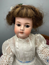 Schöne Antike Porzellankopf Puppe Handwerk 99 DEP 56 см