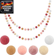 Filzkugeln Girlanden Set