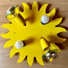 Kinderzimmerleuchte, Sonne, 4-flammig inkl. Leuchtmittel und Montagematerial