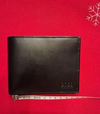 Hugo Boss Geldbörse Portemonnaie Herren schwarz echtes Leder Neu