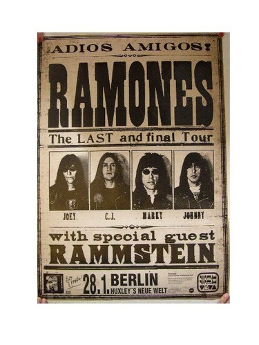Ramones poster final tour kopf - ramones,