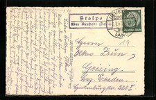 Landpoststempel Stolpe über