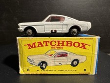 Vintage Matchbox Lesney #8 Ford Mustang Fastback  Box sehr schön! 