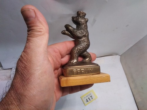 Berliner bär messing figur - bär,