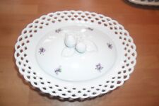 Bonboniere- Deckelschale - mit Durchbruchmuster - Wallendorf-