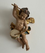  ENGEL PUTTO PUTTE MIT TROMMEL KUNSTGUSS KUNSTHARZ ? 50cm