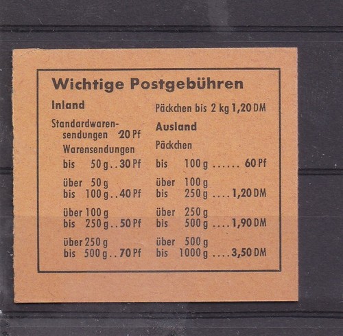 Bund markenheftchen mit - 15,