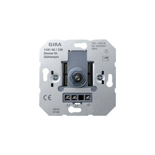 Gira dimmer einsatz 100 1000w - gira, 100-1000w