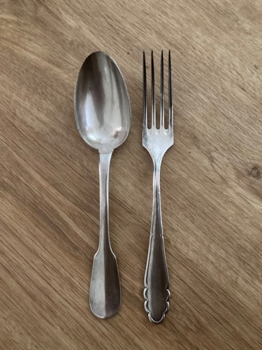 Gebr hepp versilberte gabel - versilberte,
