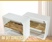 Schöne weiße Obstkiste