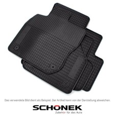 SCHÖNEK Gummimatten Gummifußmatten für AUDI A2 (8Z0) 02.2000-08.2005 4-teilig