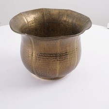 Übertopf Blumentopf Messing Eckig Deko Pflanzgefäß ca 18 cm H 25 cm ⌀.