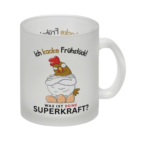 Huhn mit eiern glas - mit, tasse