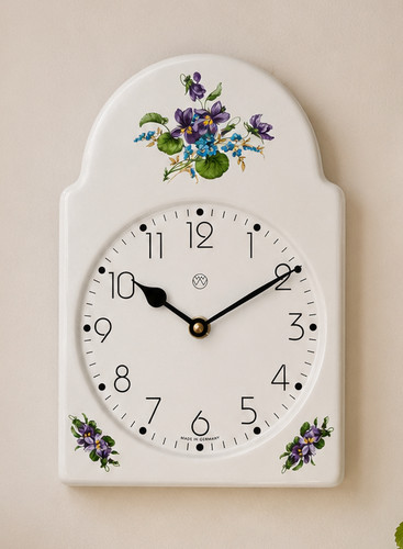 Küchenuhr veilchen wanduhr - veilchen,