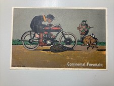 ~1916 alte Litho AK Continental Werbung Motorrad Oldtimer