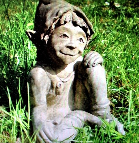 Steinfigur garten hunsrück - garten,