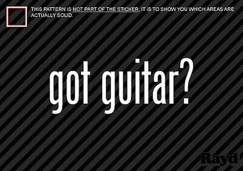 Got gitarre sticker - (2),