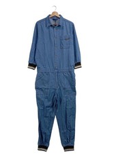 ONEPIECE Langer Jumpsuit Damen Hose Gr. DE 38 blau Casual-Look