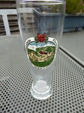 Weizenbierglas - 0,5 L. Plochinger - Weizenglas Hohenneuffen + Rückseite Burg