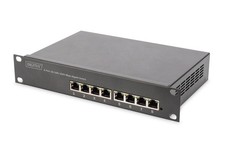 Digitus DN-95331 8-Port Gigabit PoE Switch L2+ Managed 80W PoE 10 Zoll 1HE