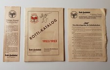 Alter katalog rotti - rotti, gerätebau