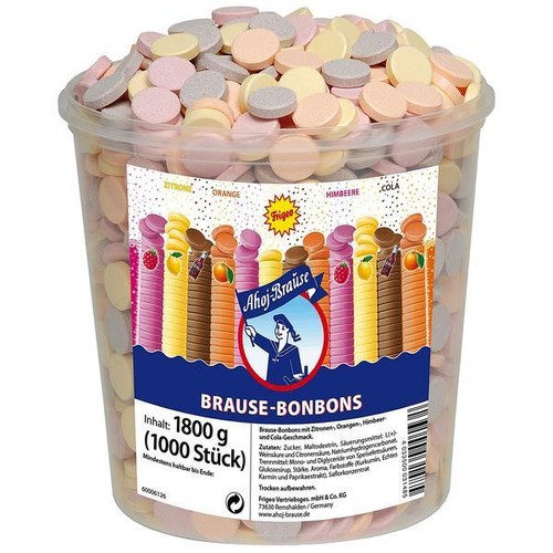 1000er ahoj brausebonbons dose - 1000er,